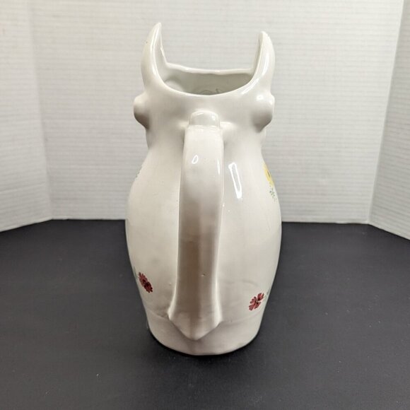 vintage Hand painted Cow Pitcher Made in Italy - Picture 4 of 8